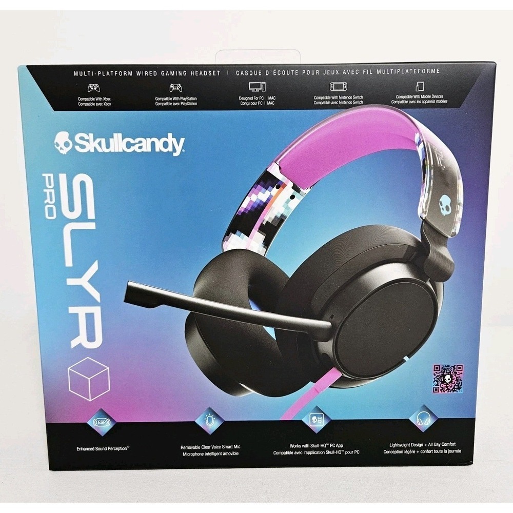 SKULLCANDY SLYR NIB Pro Wired Gaming Headset PC‎ & Compatible w/ Xbox PS Switch